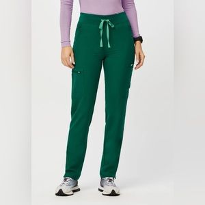 Figs Hunter Green High Waisted Yola Size Small
